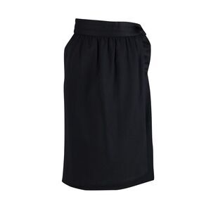 Escada Wrap Over Style Midi Skirt in Black Wool